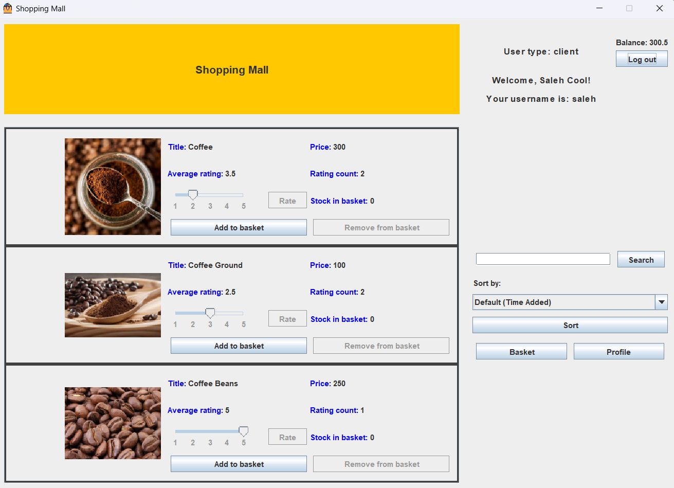 Shopping Mall App preview